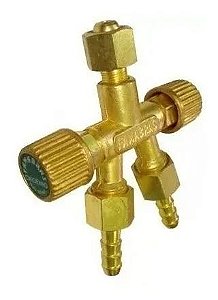 VALVULA ESFERA DUPLA SAIDA OXIGENIO -MOD. FDS-230