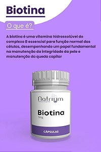 Biotina 5 mg - c/30 capsulas