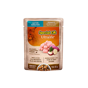 Ração Úmida Special Cat Sachê para Gatos Adultos Sabor Frango 85g