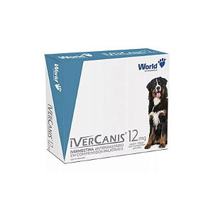 Ivercanis Ivermectina de 12mg com 4 comprimidos