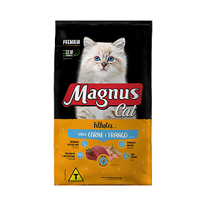 Magnus Cat Premium Gatos Filhotes Carne e Frango 20kg