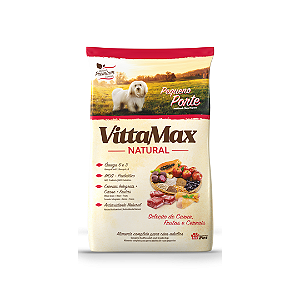 Ração VittaMax Natural Cães Adultos de Pequeno Porte 15Kg