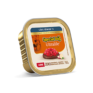 Patê Special Dog Ultralife Cães Sênior 7+ Sabor Carne e Batata-Doce 150g