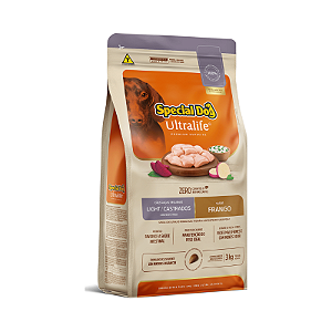 Ração Special Dog Ultralife Light Cães Castrados Raças Pequenas Frango 3kg
