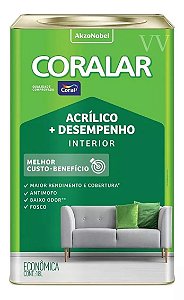 Tinta Acrílica Fosco Coralar 18L - Verde Timbalada - CORAL