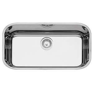 Cuba Inox Retangular Lavínia Alto Brilho 56x34cm com Vávula 3.1/2" 94024/207  - TRAMOTINA