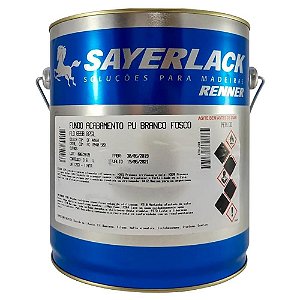 Fundo Acabamento PU Branco Fosco FLO.6558.02 3,6L - SAYERLACK