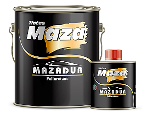 Tinta Automotiva Mazadur Branco Puro Pu 3x1 com Catalisasdor 0,9L - MAZA