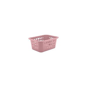 Cesta Organizadora Tamanho P 1,5 Litros 18,5x14,5x8cm Rosa Quartz - OU