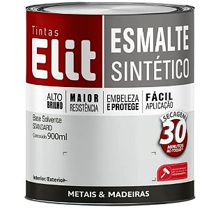 Tinta Esmalte Sintético Brilhante 0,9L - Marrom Conhaque - ELIT