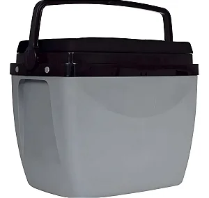 Caixa Térmica 34 Litros Cinza Com Preto - MOR