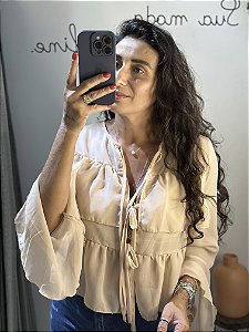 Bata chiffon babados