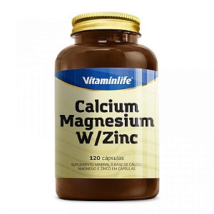 CALCIUM MAGNESIUM W/ZINCO 120 CÁPSULAS - VITAMINLIFE