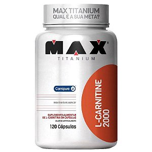 L-CARNITINE 2000 120 CÁPSULAS - MAX TITANIUM