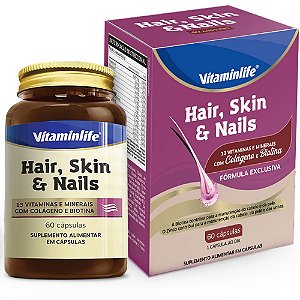 HAIR , SKIN E NAILS 60 CÁPSULAS - VITAMIN LIFE