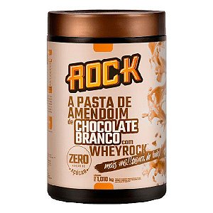 PASTA DE AMENDOIM CHOCOLATE BRANCO 1.010 KG - ROCK