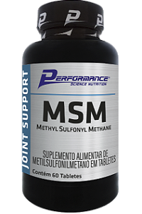 METISULFONILMETANO MSM 60 TABLETS - PERFORMANCE