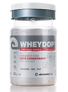 WHEYDOP ISO MORANGO 900 GR - ELEMENTO PURO