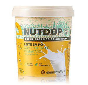 NUTDOP CREME DE AMENDOIM LEITE EM PO 500G - ELEMENTO PURO