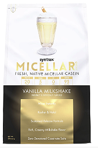 MICELLAR CREME SYNTRAX - VANILLA MILKSHAKE (CASEÍNA MICELAR SABOR BAUNILHA) 907G - IMPORTADO