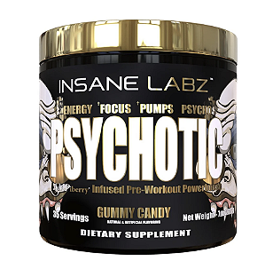 PSYCHOTIC GOL-D PRE-TREINO 214 GR (FRUIT PUNCH) - INSANE LABZ IMPORTADO