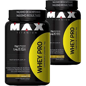 2X WHEY PRO 1 KG - MAX TITANIUM