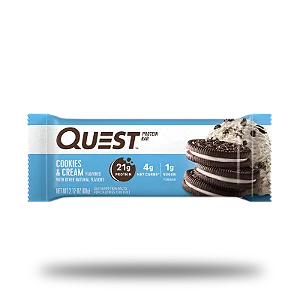 QUEST BAR COOKIES AND CREAM 60 GR (UNIDADE)
