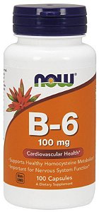 VITAMINA B-6 100 MG 100 CÁPSULAS - NOW FOODS