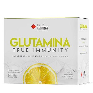 GLUTAMINA TRUE IMMUNITY 30 SACHES LIMÃO SICILIANO 180 GR - TRUE SOURCE