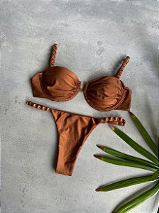 Lumière marrom claro fio