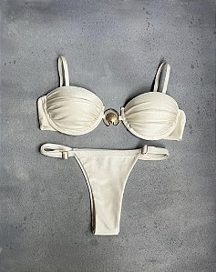 Coquille ajustável c/ detalhe concha off