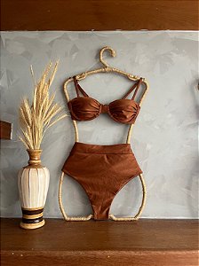 Sable hot pant marrom claro