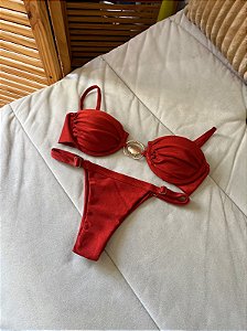 Coquille ajustável vermelho telha