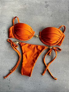 Mykonos laranja capadócia c/ calcinha fio