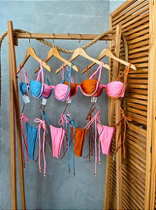 Charlotte lacinho rosa com laranja