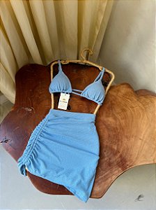 Saia mônaco azul bebê