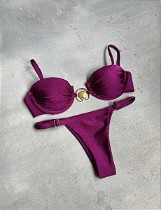 Coquille ajustável roxo