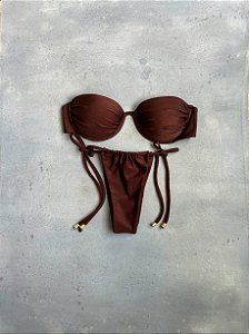 Charlotte lacinho marrom escuro