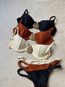 Creta Athenas c/ calcinha ajustável preto (fio)