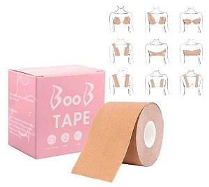 Fita Sutiã Levanta Seios Peito Adesivo Discreto Boob Tape Up