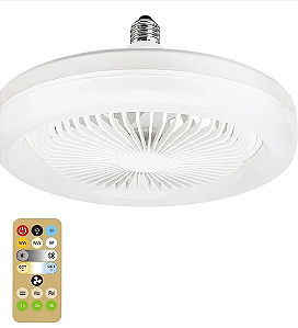 Ventilador Com Luz Led, 3- Lâmpada Moderna Para Smart E2