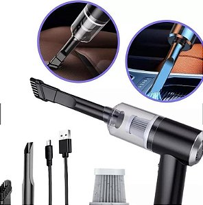 Mini Aspirador Portátil Automotivo Potente Recarregável Sem Fio