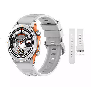 Smartwatch Peje ZW13 A Prova D'água Amoled Pulseira Extra - Prata