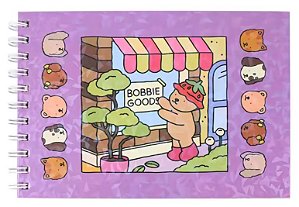 Livro de Colorir Relaxante Bobbie Goods Tema Fofuras e Criaturas Encantadas - Lilás