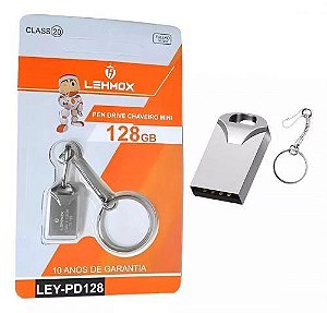 Pen Drive Chaveiro Mini 128GB Lehmox