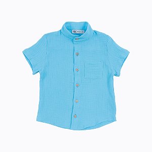 Camisa Bento - Azul piscina