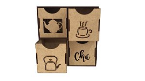 PORTA CHÁ MDF