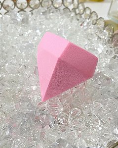 Esponja de Diamante para Maquiagem - Rosa
