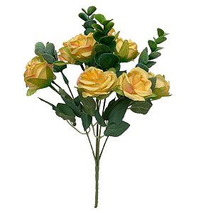 BUQUE DE MINI ROSA AMARELO CP-0002AM