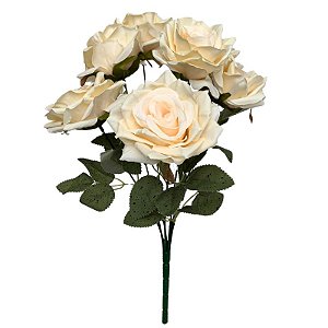 BUQUE DE ROSA NATURAL CREME CP-0001CR
